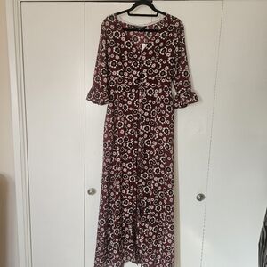 Jennafer Grace Sunflower Dressing Gown in Rouge - NWT Size Small